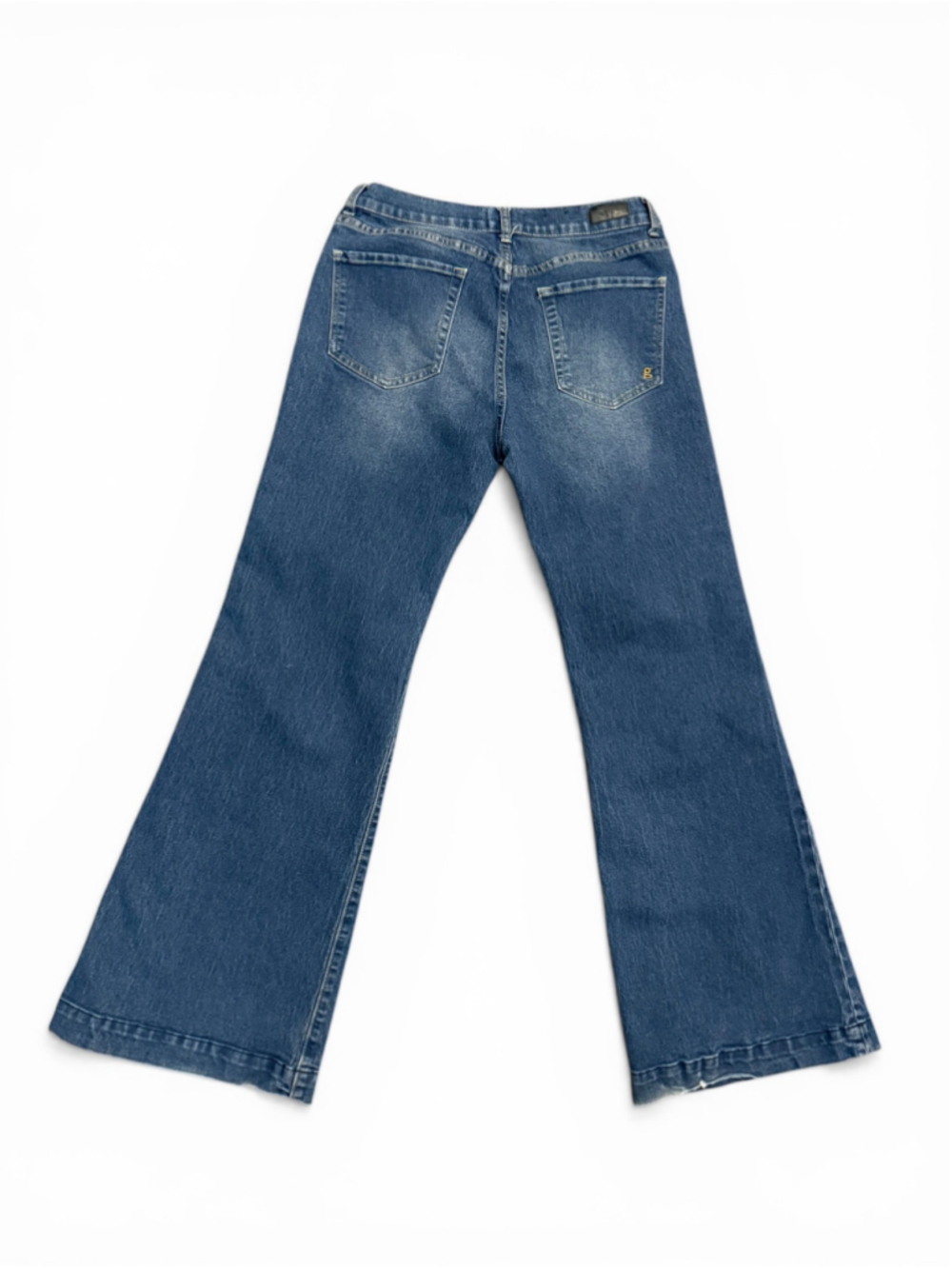 Umgee Denim Women's Flare Wide Leg Dark Wash Stretch Trouser Jeans Sz 7 - Picture 2 of 10